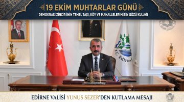Vali Yunus Sezer, Muhtarlar Günü’nü kutladı