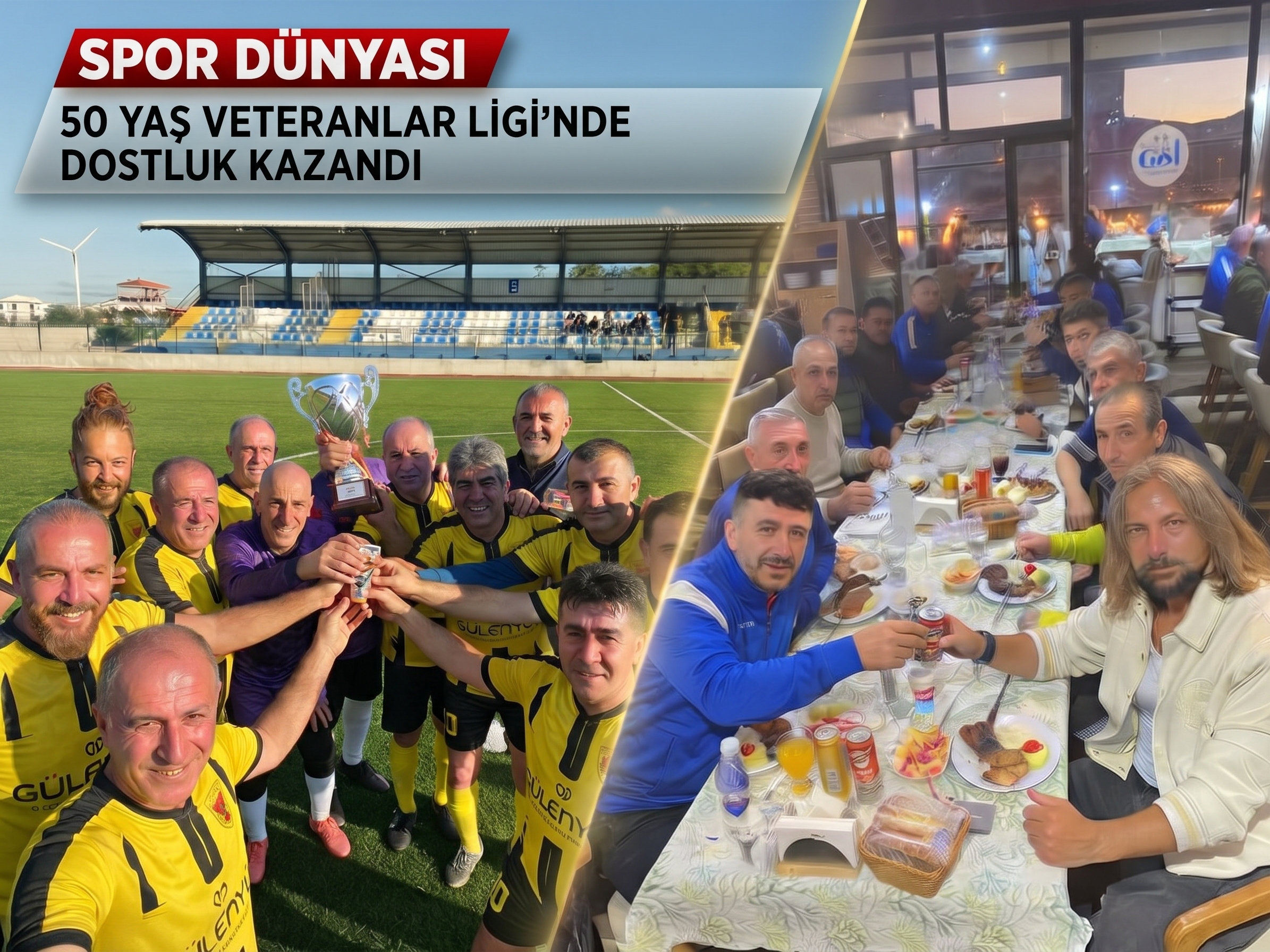 50 Yaş Veteranlar Ligi’nde dostluk kazandı