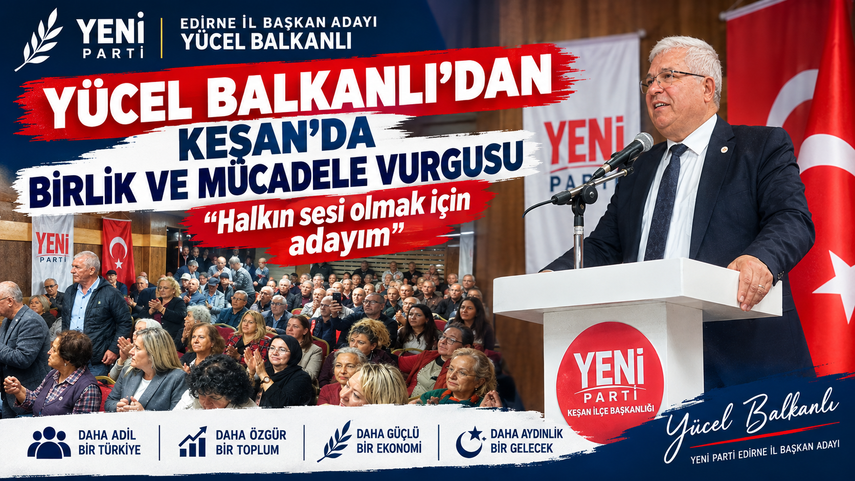 Balkanlı “Halkın sesi olmak için adayım”