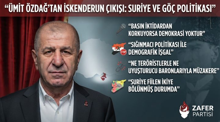 Ümit Özdağ İskenderun’da gündemi değerlendirdi